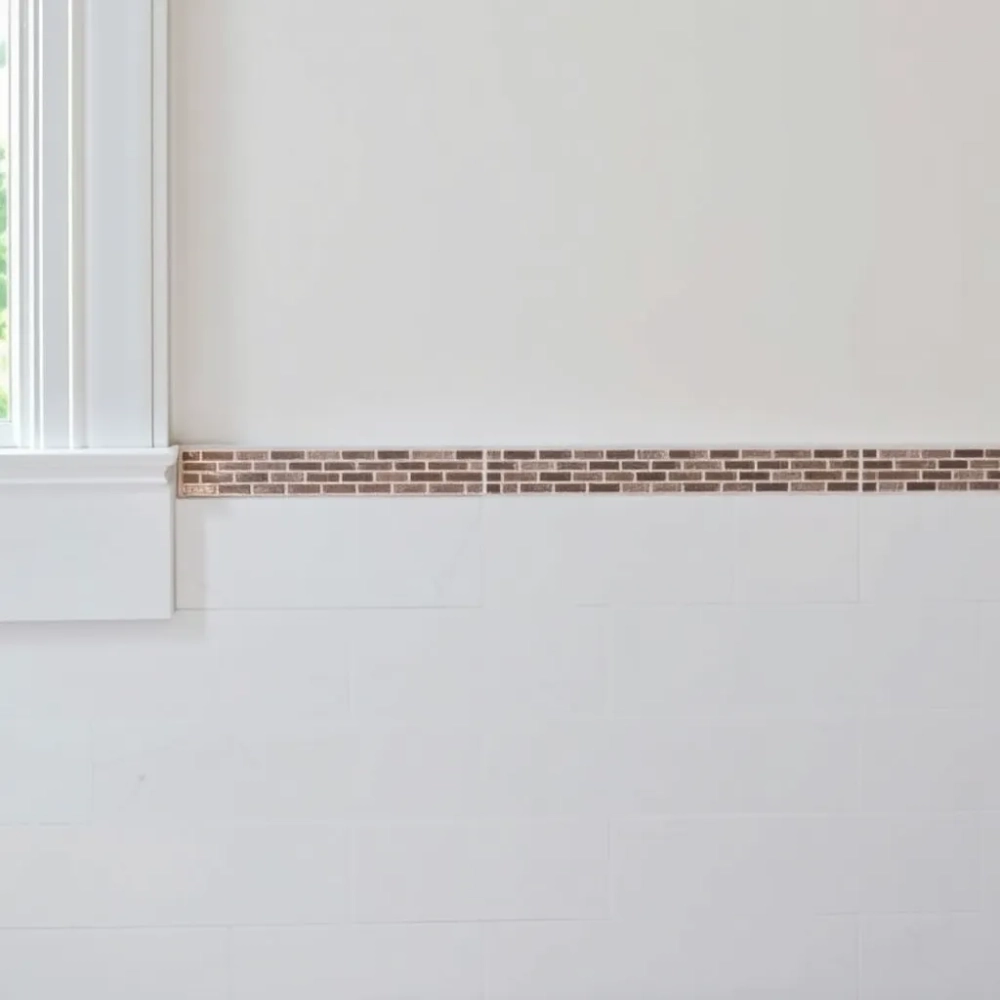 Jak wykończyć płytki w połowie ściany