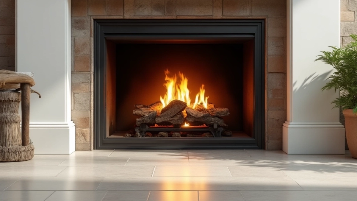 Jakie płytki wokół kominka