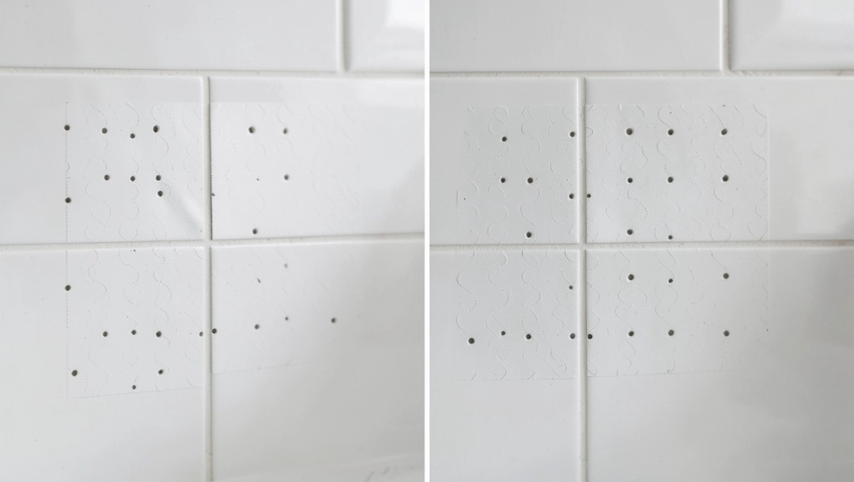 Naklejki na dziury w płytkach