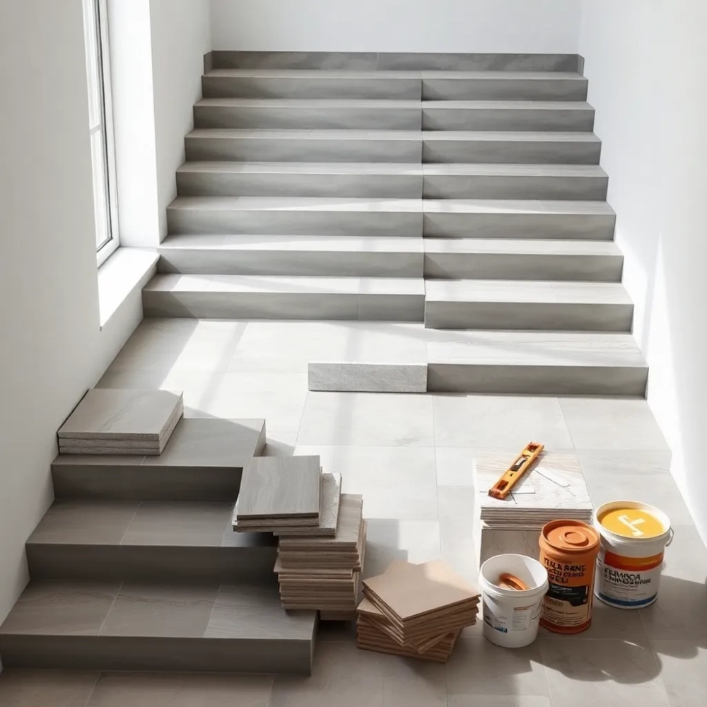 Okładanie schodów płytkami cena