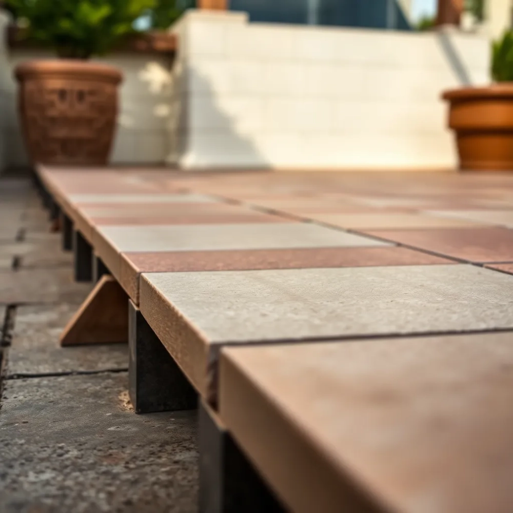 Płytki tarasowe na dystansach cena robocizny