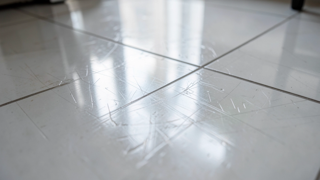 porysowane płytki na wysoki połysk