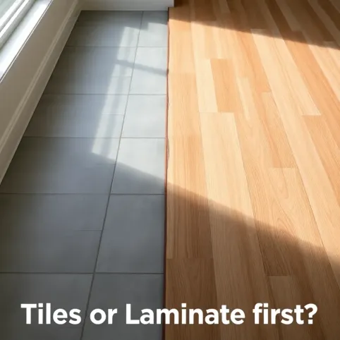 Co najpierw kłaść płytki czy panele