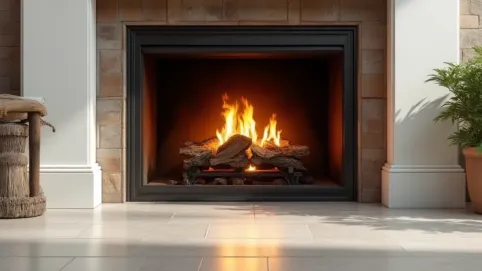 Jakie płytki wokół kominka